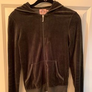 Juicy couture dark green velour jacket